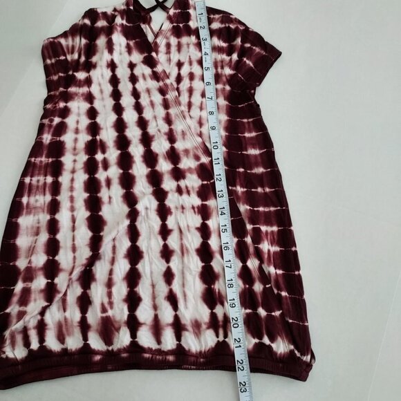 Chaser Double Surplice Tie-Dye Cap Sleeve Tee NWOT - Picture 5 of 8